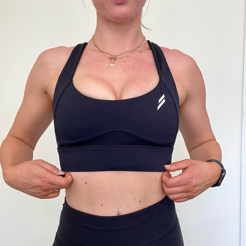 DoYouEven Open Back Cutout Scoopneck Sports Bra